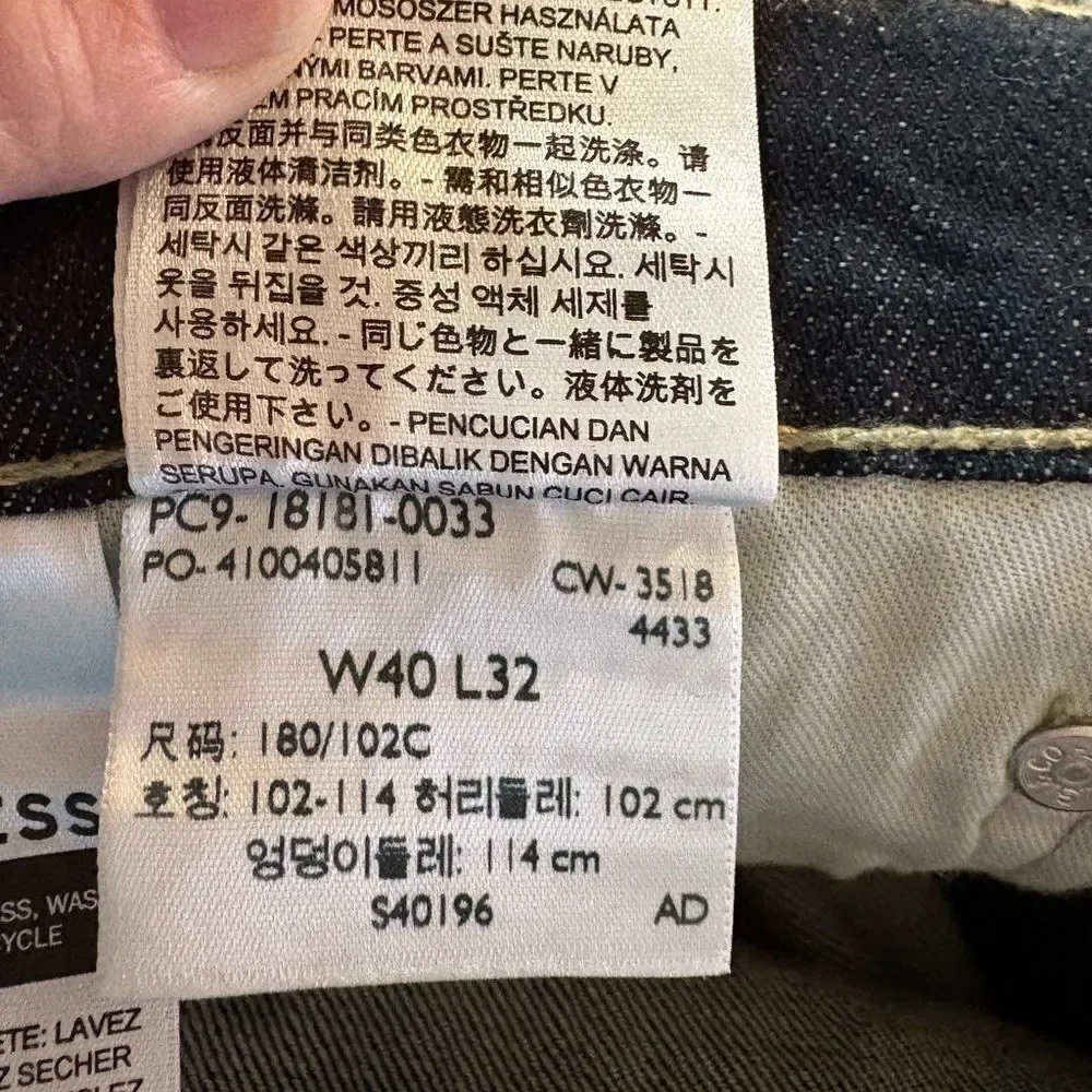 NWOT Levi Strauss 541 Athletic Taper Jeans Dark Wash 40X32